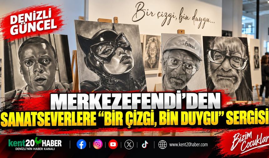 Merkezefendi'den Sanatseverlere "Bir Çizgi, Bin Duygu" Sergisi