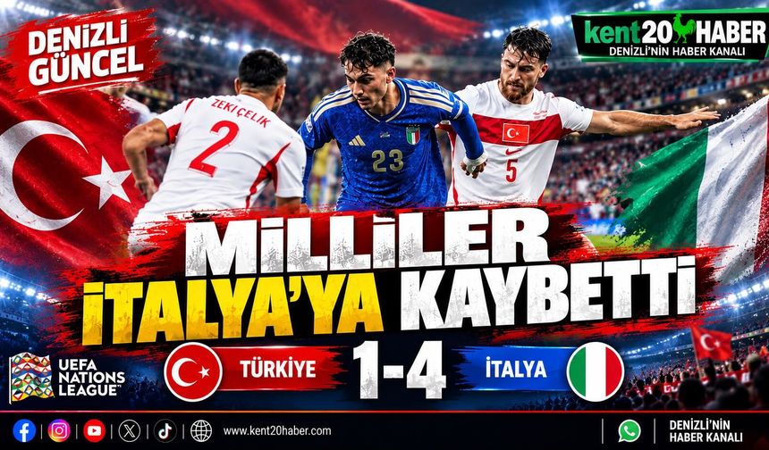 MİLLİLER İTALYA KARŞISINDA AĞIR YARA ALDI: 4-1
