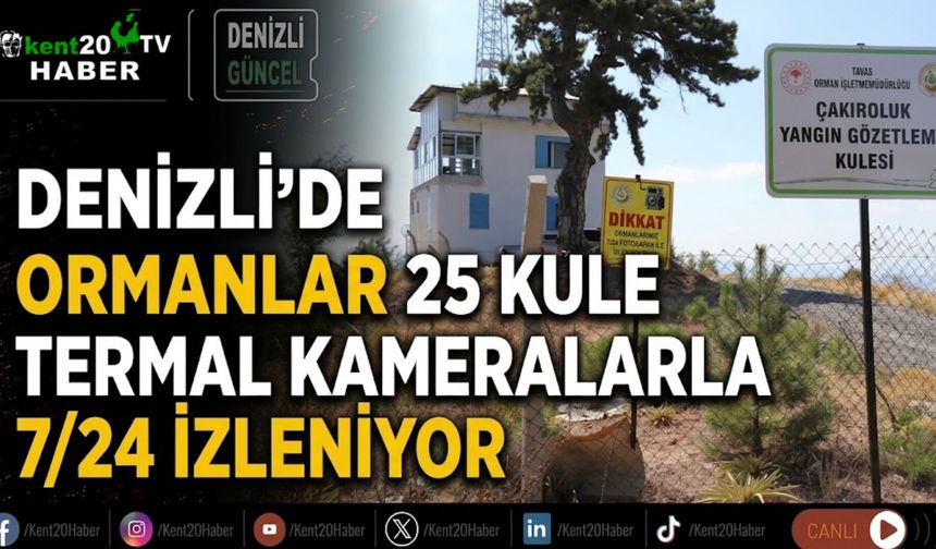 Denizli’de ormanlar 25 kule ve termal kameralarla 7/24 izleniyor