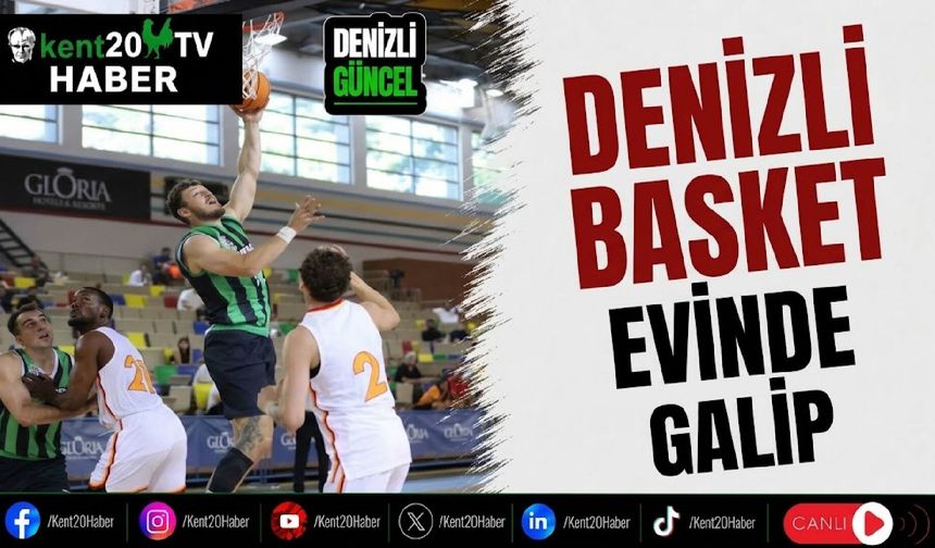 Denizli Basket evinde galip