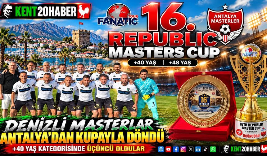 DENİZLİ MASTERLAR ANTALYA’DAN KUPAYLA DÖNDÜ