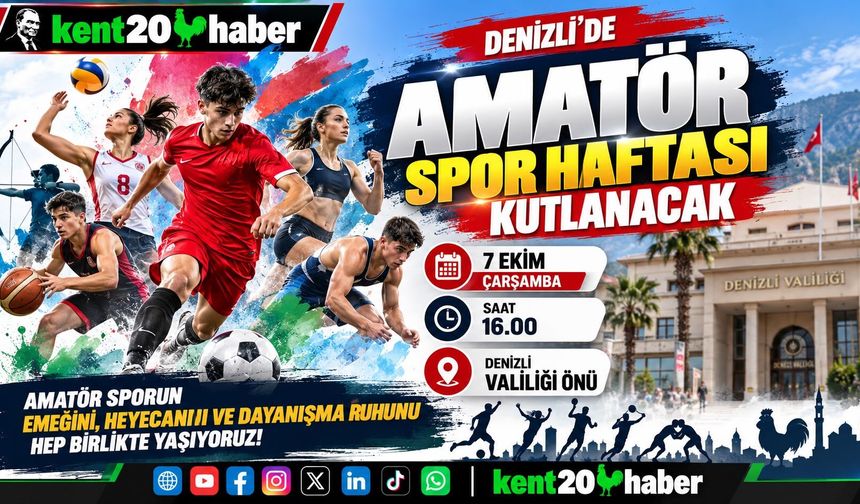 Denizli’de Amatör Spor Haftası Kutlanacak