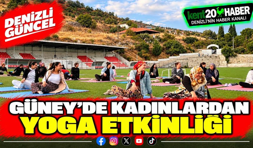 Güney'de Kadınlardan Yoga Etkinliği