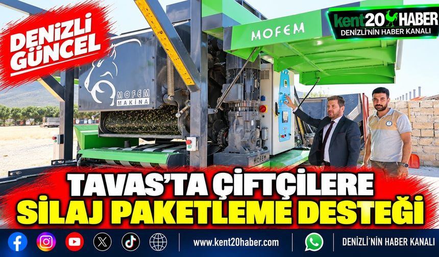 Tavas’ta Çiftçilere Silaj Paketleme Desteği