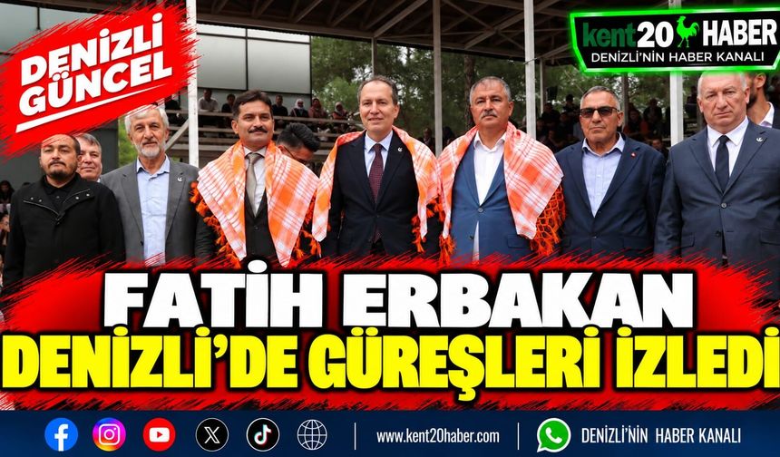 Fatih Erbakan Denizli’de Güreşleri İzledi