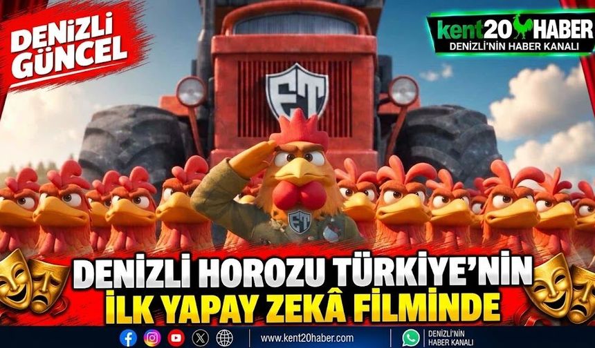 Denizli Horozu Türkiye’nin ilk yapay zekâ filminde