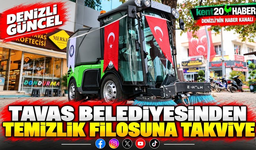 Tavas Belediyesinden temizlik filosuna takviye