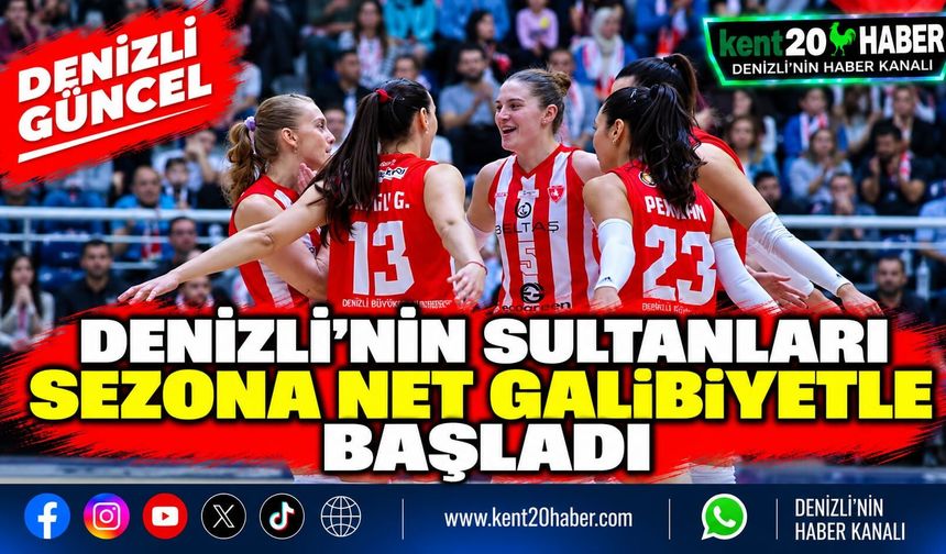 Denizli’nin Sultanları Sezona Net Galibiyetle Başladı