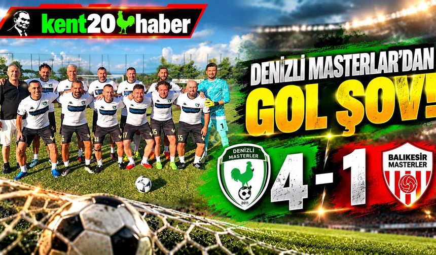 DENİZLİ MASTERLAR’DAN GOL ŞOV