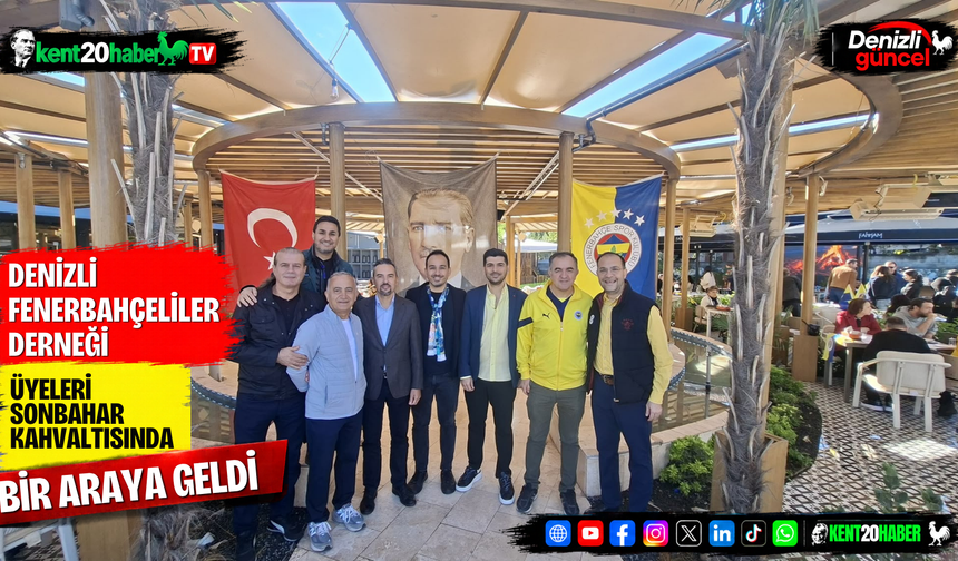 Denizli Fenerbahçeliler Derneği üyeleri sonbahar kahvaltısında bir araya geldi