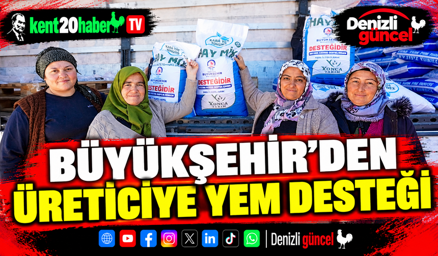Büyükşehir’den Üreticiye Yem Desteği