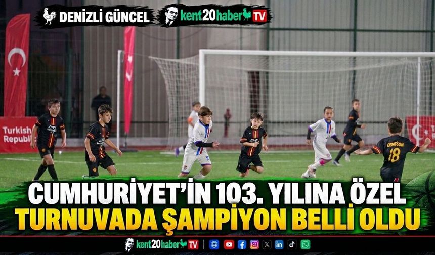 Cumhuriyet’in 103. yılına özel turnuvada şampiyon belli oldu