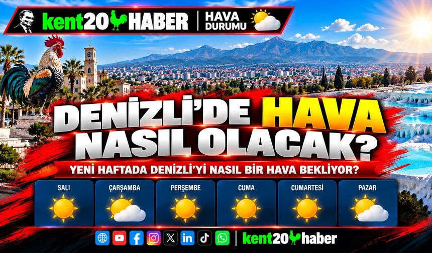 DENİZLİ’DE GÜNEŞLİ BİR GÜN BEKLENİYOR