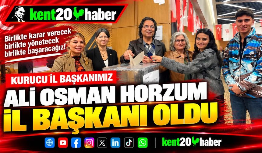 YENİ PARTİ DENİZLİ İL BAŞKANI ALİ OSMAN HORZUM OLDU