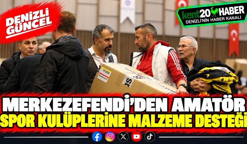 Merkezefendi’den Amatör Spor Kulüplerine Malzeme Desteği