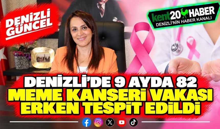 Denizli’de 9 ayda 82 meme kanseri vakası erken tespit edildi
