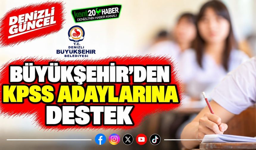Büyükşehir’den KPSS adaylarına destek