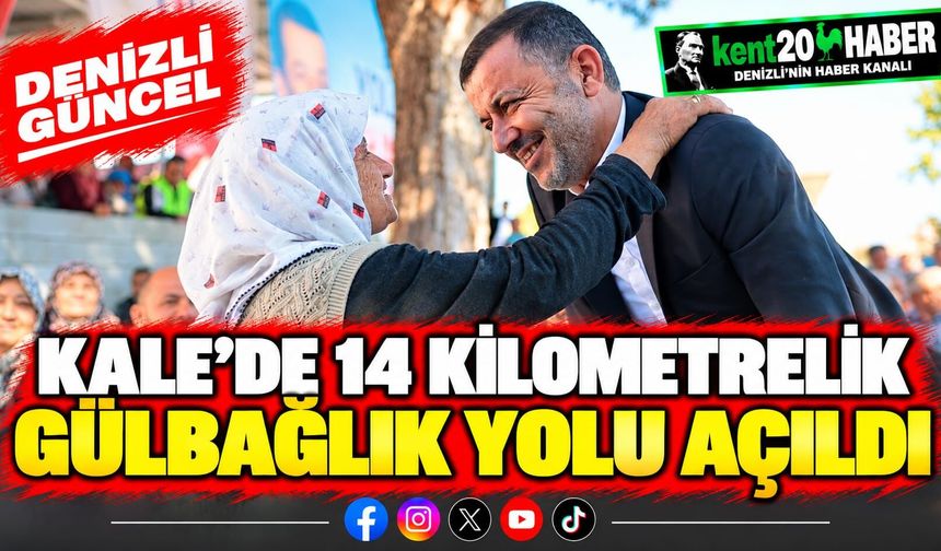 Kale’de 14 kilometrelik Gülbağlık yolu açıldı