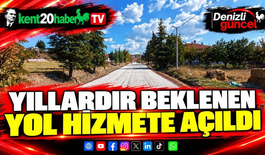 Yıllardır beklenen yol hizmete açıldı