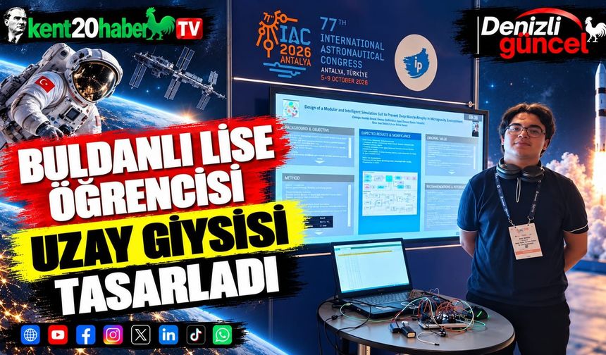 Buldanlı lise öğrencisi uzay giysisi tasarladı