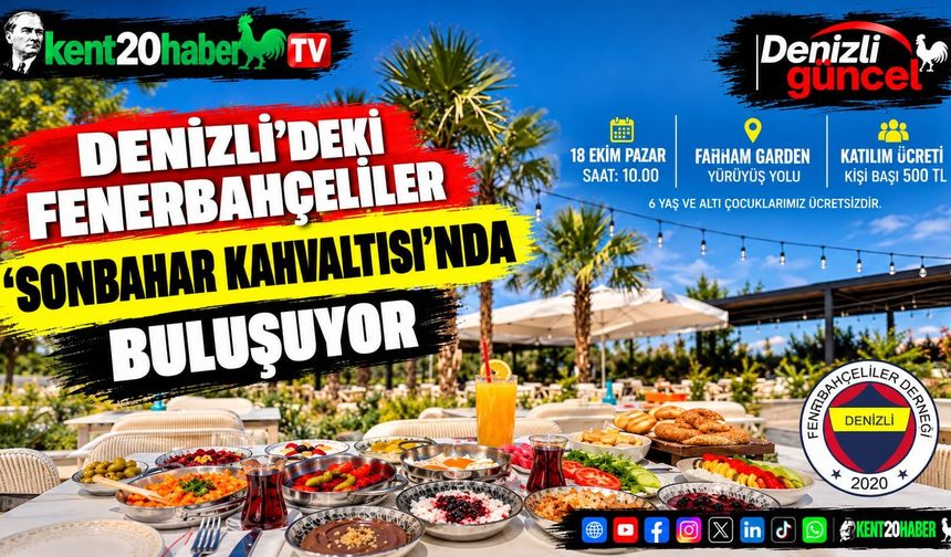 Denizli'deki Fenerbahçeliler "Sonbahar Kahvaltısı"nda buluşuyor