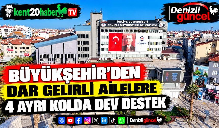 Büyükşehir'den dar gelirli ailelere 4 ayrı kolda dev destek