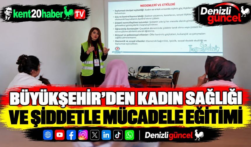 Büyükşehir’den Kadın Sağlığı Ve Şiddetle Mücadele Eğitimi