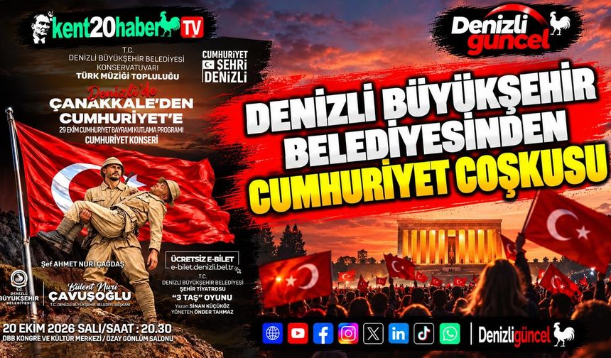 Denizli Büyükşehir Belediyesinden Cumhuriyet Coşkusu