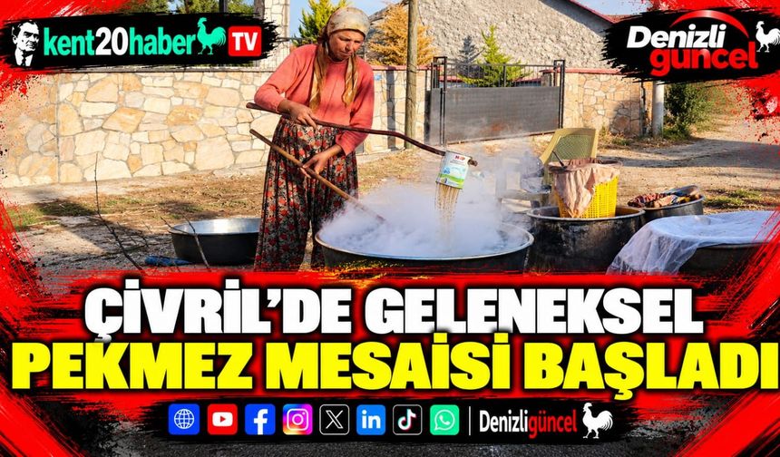 Çivril’de geleneksel pekmez mesaisi başladı