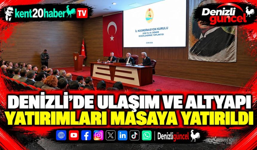 Denizli’de Ulaşım ve Altyapı Yatırımları Masaya Yatırıldı