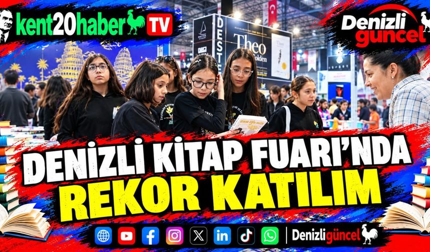 Denizli Kitap Fuarı'nda rekor katılım