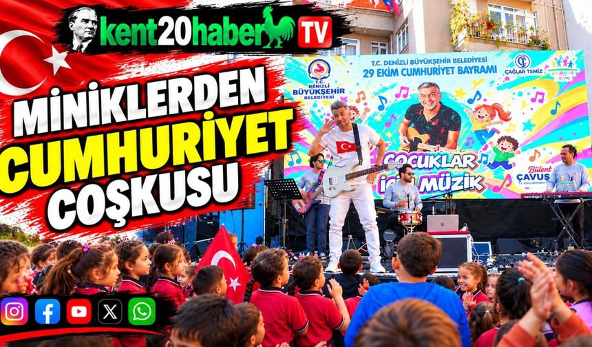 Miniklerden Cumhuriyet Coşkusu