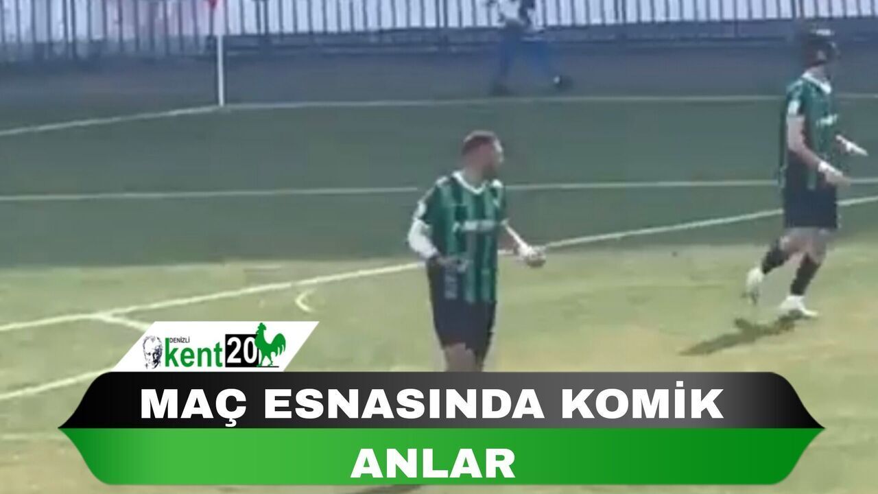 MAÇ ESNASINDA KOMİK ANLAR