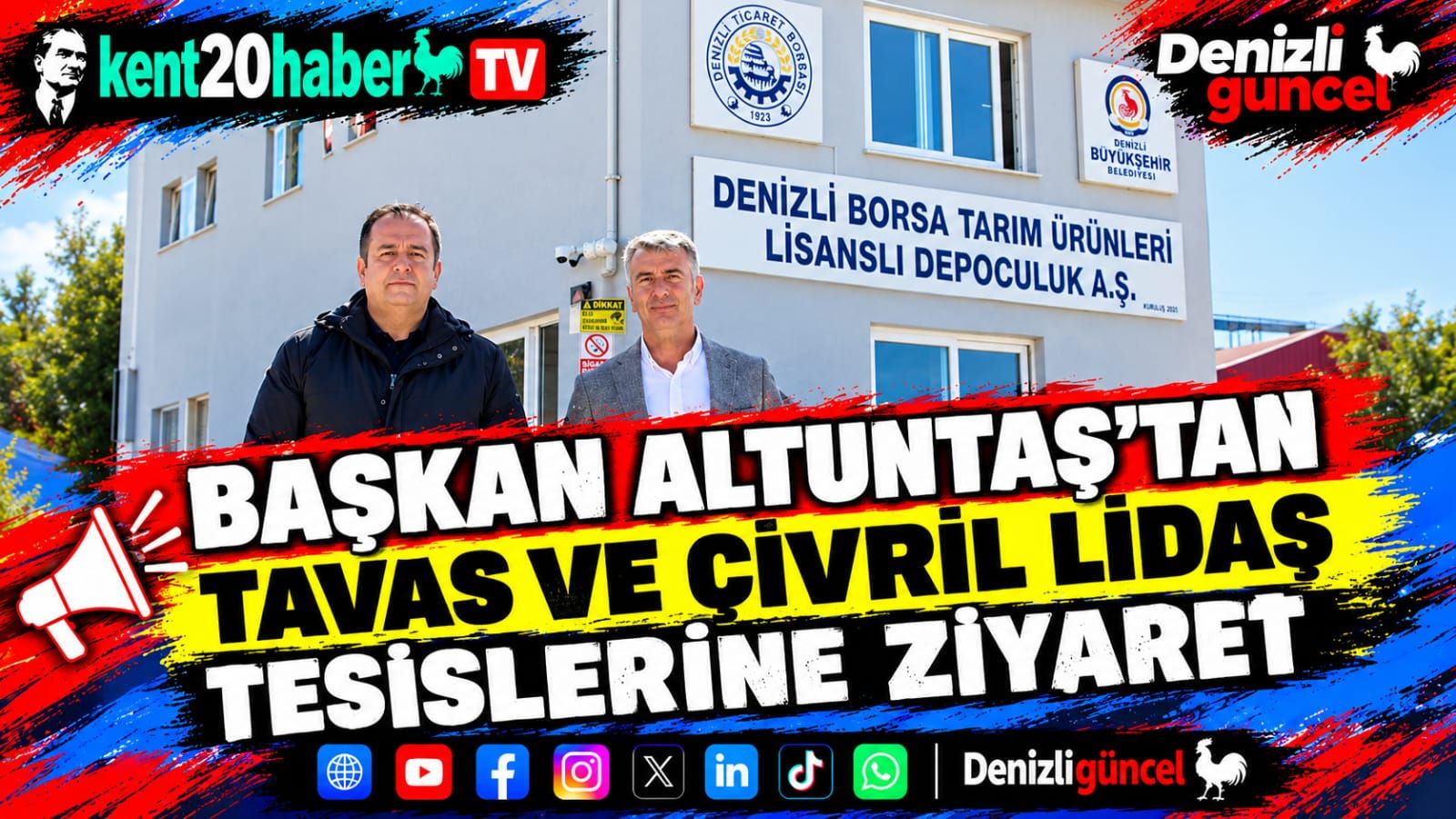 Başkan Altuntaş’tan Tavas ve Çivril LİDAŞ tesislerine ziyaret