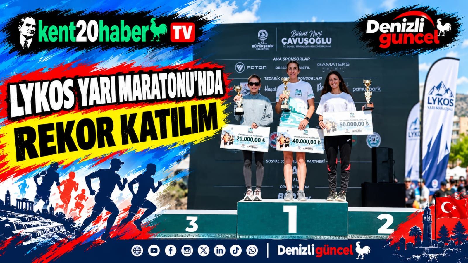 Lykos Yarı Maratonu'nda Rekor Katılım