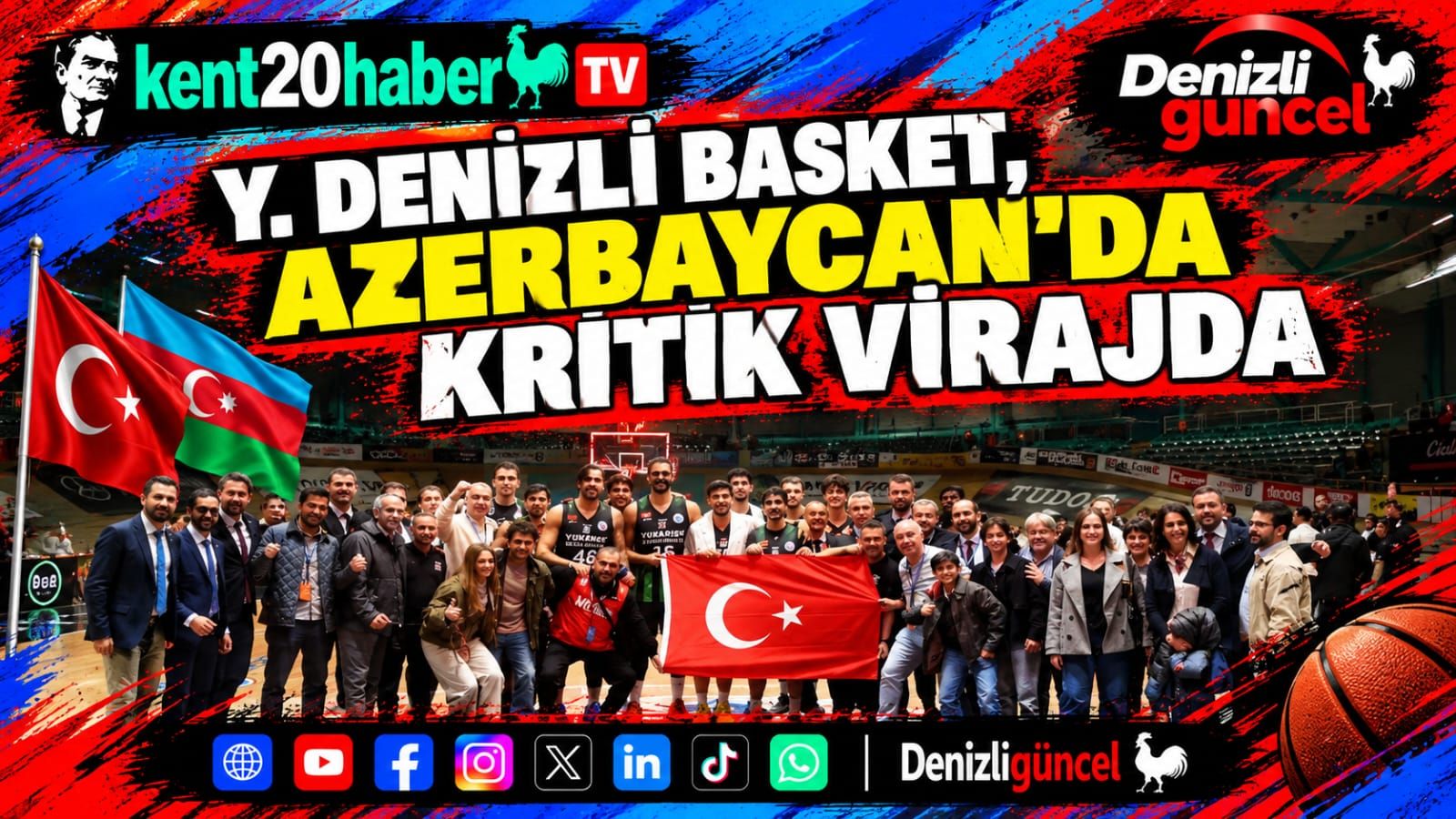 Y. Denizli Basket, Azerbaycan'da Kritik Virajda