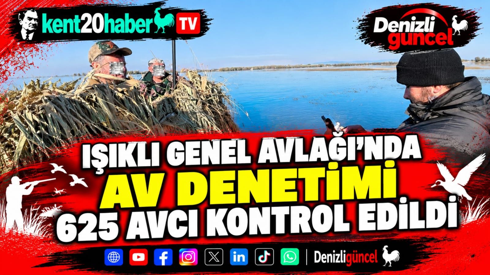 Işıklı Genel Avlağı’nda Av Denetimi: 625 Avcı Kontrol Edildi